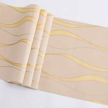 1 Roll 3D Striped Self-Adhesive Wallpaper, Stereoscopic Geometric Pattern Wallpaper For Home Decor, Living Room, Waterproof And Removable Wall Sticker For Bedroom & Living Room Wall Paper Wall Stickers Room Decor Wall Decor