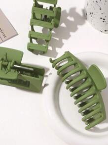 8 Piece Set Of Acrylic Textured Tie And Twist Clips Premium Quality Non-Slip Hair Claw For Girl Updo And Half Updo Styling
