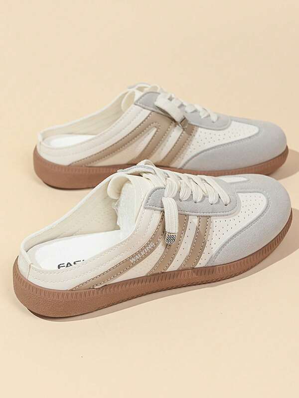 New Women's Flat Mesh Outdoor Sports Slippers