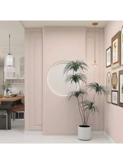 Roll Verlichting Roze Home Stick Wallpaper Roll, Waterproof Vinyl Contact Paper Living Room Stickers ,Cabinets Kitchen Wand Stickers,Peel view 4