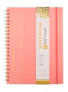 A4 Coil Notebook, Simple Ins-Style Notebook And Comes With Rulers, School Supplies, Office Supplies School Supplies, Back To School