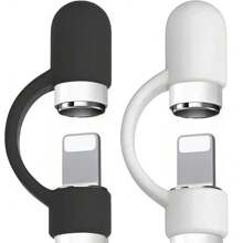 2PCS Soft Silicone Stylus Pen Protector Holder Compatible With Apple Pencil 1st Gen Anti-Lost Protective Cover For IPencil IPad Pen Cap