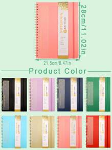 A4 Coil Notebook, Simple Ins-Style Notebook And Comes With Rulers, School Supplies, Office Supplies School Supplies, Back To School