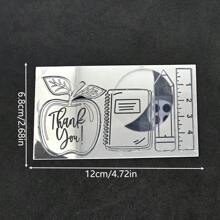 8 Stück Rückkehr zur Schule Party Deko - wiederverwendbare Acryl Dankeschön, Bleistift, Bücher, Schreibwaren Kuchen Topper, sinnvoller Geschenkidee für Lehrer, Lehrer Dankes Geschenk, Buchstaben für Klassenzimmer Feier, Dessertbar Deko, Foto Shooting Requisiten, Lehrertag, Ferien Backzubehör