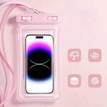 1pc Airbag, Waterproof Phone Case, Touch Screen, Special For Taking Photos By The Seaside, Outdoor Swimming And Rafting, Sealed Phone Case, Beach Essentials, Beach Accessories, Pool Float
