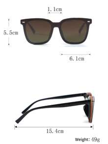 1 chiếc kính kẹp nam châm cho nữ, gọng và tròng kính bằng PC Polycarbonate chất lượng cao, thời trang, đa năng cho trang phục thường ngày, tiệc tùng, biểu diễn trên sân khấu - Nhiều màu - Xem 11