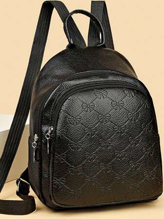 Sac à dos féminin version coréenne mode en tissu oxford couleur unie petit sac à bandoulière pour femme