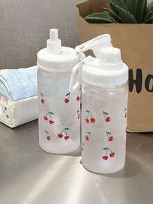 爆棚少女魅力！樱桃小丸子卡通吸管水杯｜500ml防漏保温，学生党上班族夏季出游必备便携小物