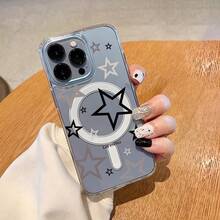 A PMMA+TPU Transparent Magnetic - Ring Phone Case - Ideal For Modern Phone Users,Phone Case Compatible With Iphone16E/7/8/11/12/13/14/15/X/XR/Xs/Plus/Pro/Pro Max/SE2/Galaxy S22/S23/S24/S24 Ultra - Clear - View 4