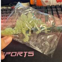 3D gedruckte leuchtende bunte Skelett Dinosaurier Kristall kreative Actionfigur, voll beweglich, leuchtendes dekoratives Spielzeug