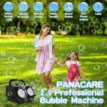 1 套便携式灯光舞台泡泡机，USB 和电池供电，可产生大量泡泡，非常适合派对、节日活动和户外使用（不含泡泡液和电池） - 彩色 - 查看 6