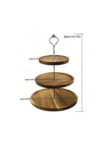 1pc Elegant Lovewood Cake Stand - Multi-Layer Dessert Display, Service Tray, Sturdy Cake Stand