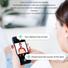 1pc Intelligent Wireless Doorbell With Camera, Two-Way Voice Intercom, Infrared Night Vision, Wi-Fi Connection, Rechargeable, Instant Application Viewing-Indoor/Outdoor/Home/Pet/Elderly, Wireless Doorbell Camera. - Multicolor - View 7
