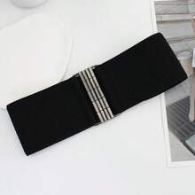 Factory Direct Stretchy Elastic Waist Belt, Waist Cincher For Dress, Coat, Vintage Fashion, Black Summer, School Fall, Autumn, Halloween