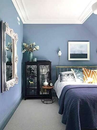 Roll Sky Blauw Home Stick Wallpaper Roll, Waterproof Vinyl Contact Paper Living Room Stickers ,Cabinets Kitchen Wand Stickers,Peel view 3