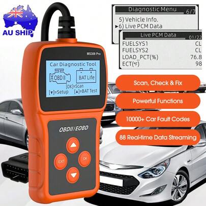 OBD2 Scan Tool Auto Fault Car Scanner Check Engine Code Reader Vehicle Diagnostic Tool Kit