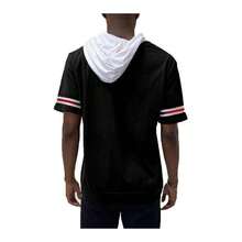 Short Sleeve Hooded Shirt - Red - View 7