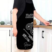 Customized Text/Name, [Creative Beauty Apron] Adjustable Polyester Beauty Apron | Designed For Professional Gardeners And Beauty Therapists With Creative Paw Print Design