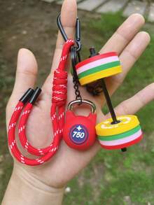 健身钥匙扣 健身房爱好者杠铃钥匙链 举重钥匙圈 硅胶杠铃片 健身房礼品 健身礼品 包饰 背包饰 - 彩色 - 查看 11