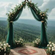 1pc Olive Green Mesh Fabric, Tulle Curtain, Party Backdrop Decor, Sheer Curtain, Arch, Photography Backdrop, Wedding, Birthday, Tent Decor, Photo Shoot Party, Can Be Cut Freely