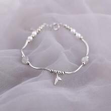 1 Stück Modischer minimalistischer Stil Fischgräten Armband für Damen, elegante verdrehte Armreif Manschette