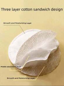 150/300pcs Round Pads, Double-Sided Available, Soft Low Allergy, For Facial And Eye Remover And Cleaning Accessories