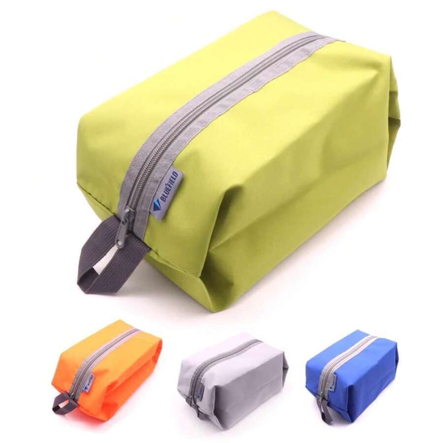 Durable ultraligero al aire libre Camping senderismo bolsas de almacenamiento de viaje impermeable Oxford bolsa de natación kits de viaje - Gris - Ver 1