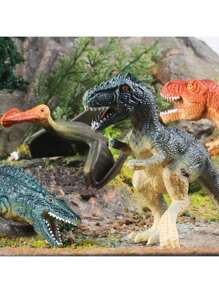 1 pieza/4 piezas Juguetes del dinosaurio Tiranosaurio Rex - Figura de acción realista de Trex Jurasico Juguete Modelo de Figurita del mundo prehistórico para decoración de habitación, regalos de dinosaurio, juguetes de Trex, dormitorio, dinosaurio grande, regalo de Navidad/Año Nuevo, decoración de tarta