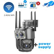 SWVW 8MP 4K HD Dual Lens 10X Zoom WiFi IP Camera Night Vision Ai Human Detect PTZ Outdoor Video Camara Wireless V380 Pro CCTV Security Protection - EU C Type Plug(220-240V) - View 17