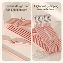 1/10/20/40/60 Pcs Adult Seamless Non-Slip Stainless Steel Clothes Hangers, Household