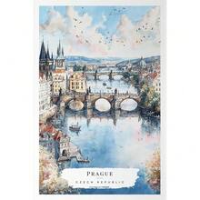 1 件东欧旅行海报捷克共和国土耳其匈牙利伊斯坦布尔印刷帆布墙艺术家居房间装饰礼物无框