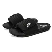 Nike 男士运动凉鞋 0FFC0URT 可调节拖鞋，适合海滩和家居的舒适休闲拖鞋，不能浸入水中 [小半码] DQ9624-001 - 黑色 - 查看 2
