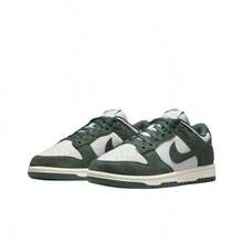 Nike Dunk Low Women Casual Athletic Shoes - Photon Dust/Vintage Green - View 3