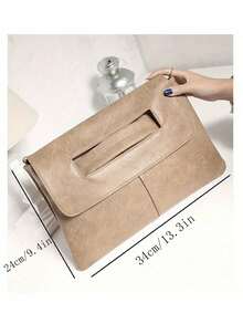 Luxury Dinner Bag, Evening Bag Glamorous, Elegant, Exquisite, Quiet Luxury Retro PU Leather Clutch Bag Large Capacity Wristlet Handbags Lady Purse Envelop Bags Xmas Gift For Girls Khaki Color Square Bag For Lady, Woman, For Party Girl, Bride Perfect For Party, Wedding, Prom, Dinner/Banquet, Dinner/Banquet, Best Gift For Women Mom Teacher Friend Bridesmaid, Fashionable Clutch Bags For Woman