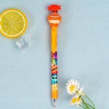 Disney 9pcs[ Disney Official ] Inside Out Erasable Gel Pen Full Character Color Gel Pen Exam Diary Seamless Modification School Supplies, Back To School