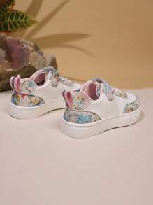 1 par de zapatos planos casuales con lazo para niñas, para todas las temporadas