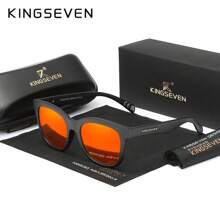 KINGSEVEN Lunettes pour hommes, lunettes de soleil extérieures, pêche, conduite, retour à l'école, look de prépa