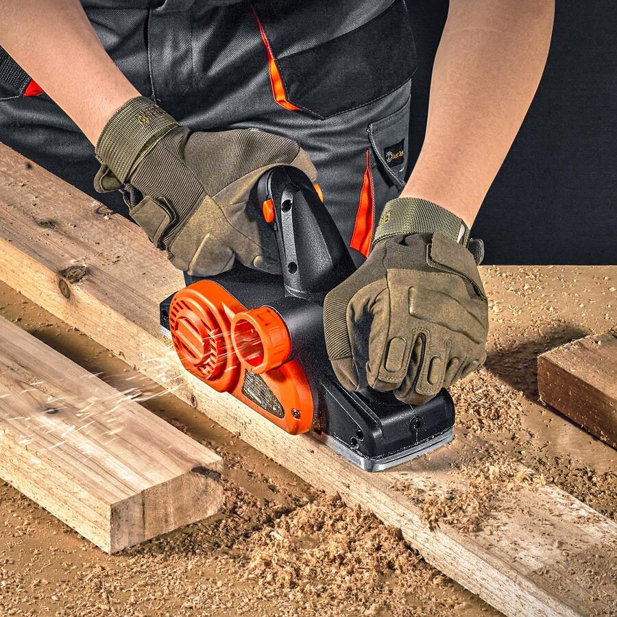 Electric Hand Planer, 3-1/4" Width Corded Electric Hand Planer, 16500 RPM High-Speed Powerful Electric Handheld Planers For Woodworking, Wood Chamfer DIY, Smooth Finish Carpentry Tool, FCC-SDoC - 查看 1