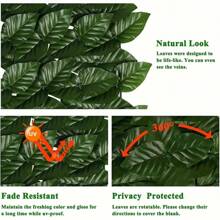 1pc Green Outdoor Decorative Artificial Plant Garden Fence