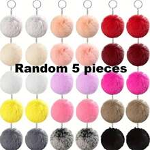 52 Stücke Herzförmiger Flauschiger Bommel Schlüsselanhänger Set, DIY Bastelset beinhaltet 12 Stücke Fellbälle, 20 Stücke Metallringe und 20 Stücke Schlüsselanhänger, ideal als Schlüsselanhänger für Frauen, Taschenanhänger, Valentinstag Geschenk, Autoaccessoires, Schule