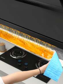 1/10pcs Kitchen Range Hood Oil Absorbing Filter Paper Pad Side Suction Range Hood Oil Box Oil Groove Oil Absorbing Oil Absorbing Non-Woven Fabric Material, Cleaning Accessories, Household Cleaning Supplies, Room Decoration, Can Be Used To Prevent Oil Stains, Garbage, Etc., Suitable For Kitchens, Restaurants, Parties, Gatherings, Travel, Family Gifts, Home Gifts