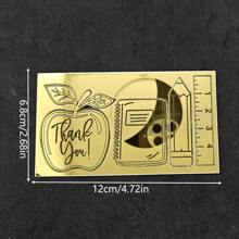 8 Stück Rückkehr zur Schule Party Deko - wiederverwendbare Acryl Dankeschön, Bleistift, Bücher, Schreibwaren Kuchen Topper, sinnvoller Geschenkidee für Lehrer, Lehrer Dankes Geschenk, Buchstaben für Klassenzimmer Feier, Dessertbar Deko, Foto Shooting Requisiten, Lehrertag, Ferien Backzubehör
