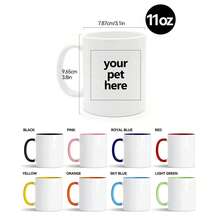 One Piece 11oz Custom Dad/Mom Photo Mugs, Mugs With Different Color, Custom Gift Collage Sentimental Keepsake Ceramic, Father/Mother Birthday Present Customizable Text Coffee Cup, Funny Boyfriend Gift, Personalized Photo Mug - Multicolor - View 9