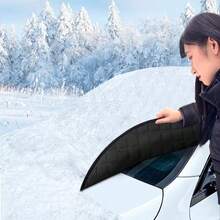 Durable PE Vehicle Glass Protection Film, Car Sun Shade Cover - Suitable For Front Window Dust, Snow, Frost And Ice Protection, Easy To Use, No Cleaning Required, Windshield Snow Shade, Frost Cover, Car Accessories RV Windshield And Sun Canopy Cover - Silver - View 3