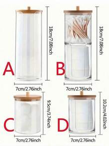 2pcs/1pc Cleaning Swab Storage Box, Portable Circular Container 2-In-1, Household Makeup Puff, Beauty Egg Bath Salt, Jewelry Hair Accessories Storage, Makeup Remover Pad Box, Mother's Day, Gift For My Mother, Back To School Supplies, Back To School Season Supplies