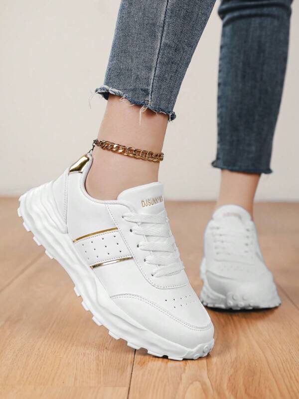 Nouvelles baskets décontractées pour femmes, chaussures de sport noires grande taille