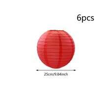 6pcs/12pcs Lantern, Red And Orange Folding Paper Lantern, Multi Functional Hanging Decoration Suitable For Spring Festival, Birthday, Wedding Anniversary Courtyard, Harvest Season, Halloween, Christmas, Various Festivals, Adding A Romantic Atmosphere, Party Decorations. Party Decoration