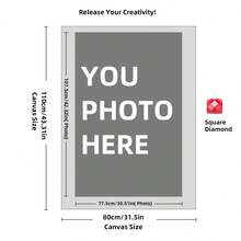 Custom Diamond Art Painting,DIY Personalized Photo By Custom Diamond Painting Kits Diamond Art Crafts Gifts Wedding Home Wall Decor(11.7x11.7inch/30x30cm, Round Drill) Diamond Painting Art Kits For Adults Accessories Pen Storage Club Dotz Arts Kit Dots Paintings Tools Small Square Light Crafts Paint Gem Diy Adult Dot Diamonds - Multicolor - View 47