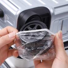 50/100pcs- Pieces Dustproof Travel Suitcase Protective Covers, Waterproof Shower Earmuffs, Shower Ear Plugs, Ear Hole Protection, Plastic Elastic Material, Care Earmuffs, Suitable For Suitcases, Ears, Stool Corners And Various Small Items.