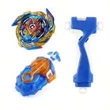 Burst Battle Spinning Top Toy Series B-129 Battle Top + Dual String Launcher + Grip - Multicolor - View 7